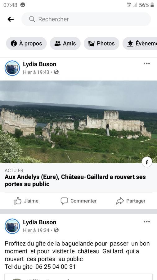 Gite De La Baguelande Les Andelys Esterno foto